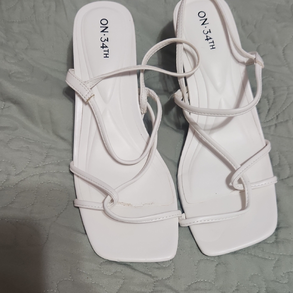 White Strappy Sandals